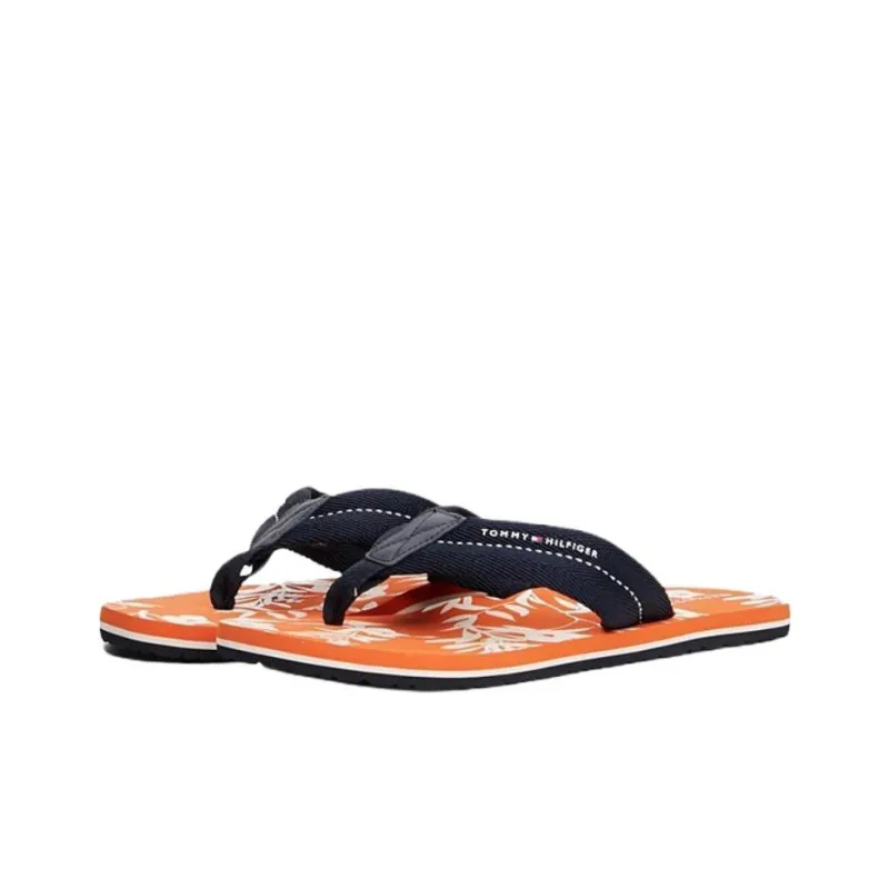 Tommy Hilfiger EVA Abrasion Resistant Flip Flops Men's Marine Blue-1