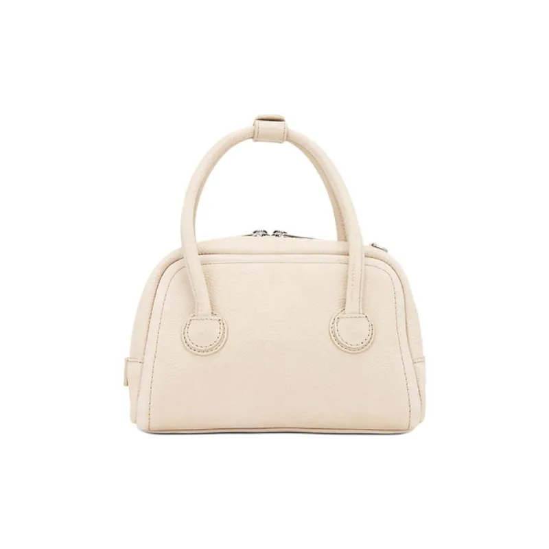 MARGESHERWOOD Nubuck Leather One Shoulder Handbag Mini Women's Ecru-3