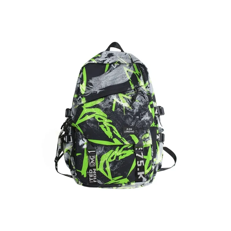Vack Nylon Backpack Unisex Multicolor-9