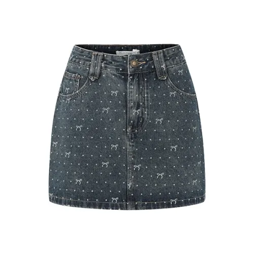 JOY SPEAKER Denim Short Skirts Women's