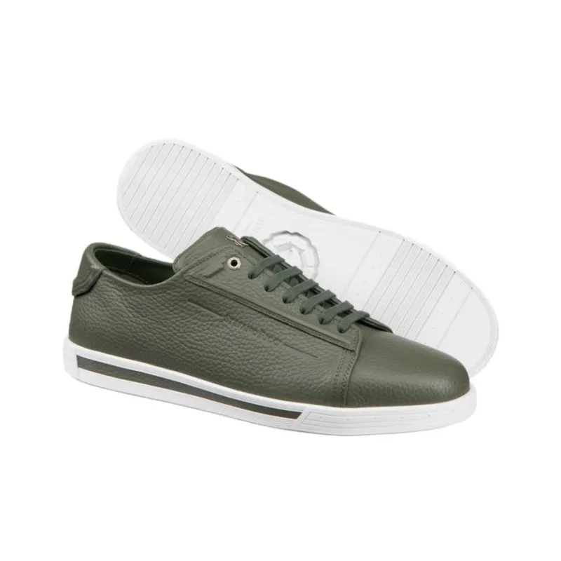 STEFANO RICCI Low Top Skateboard Shoes Men's Green-4