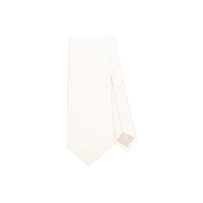 DRIES VAN NOTEN Silk Ties Men's White-1