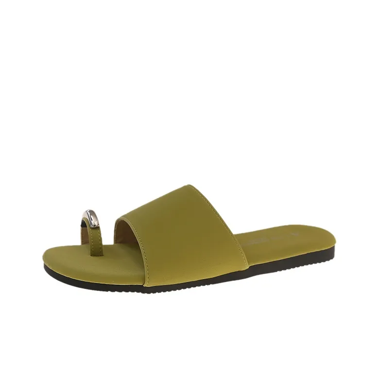 AFJI Rubber Sole Abrasion Resistant Slide Slippers Women's-12