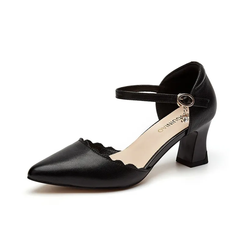 Rich Birds Chunky Heel High Heels Women's-1