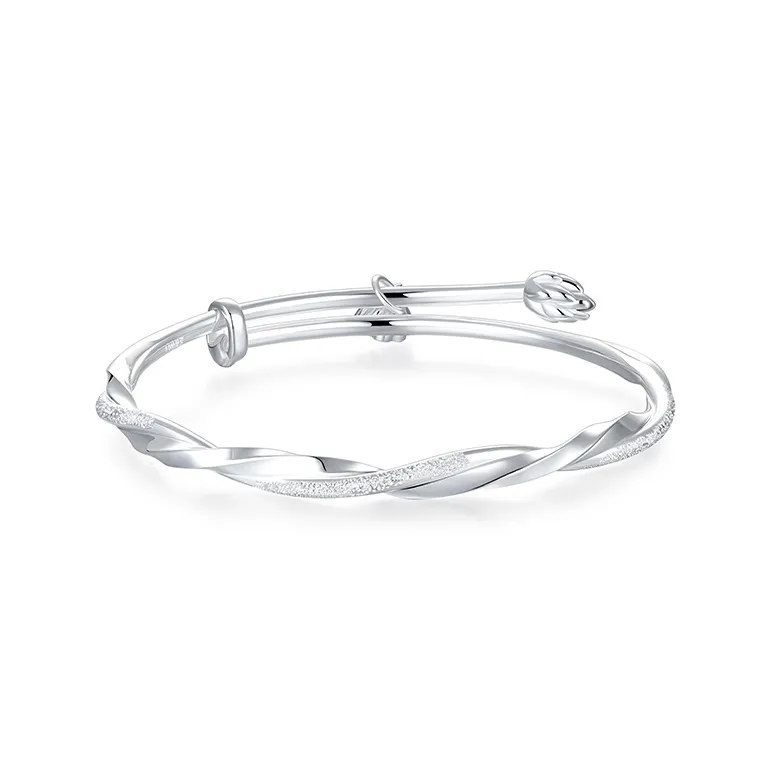 Wylyp 999 Fine Silver Bangles Women's-1