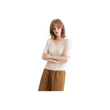 FAWENXIANGZI Leg of Mutton Sleeve T Shirt Women's