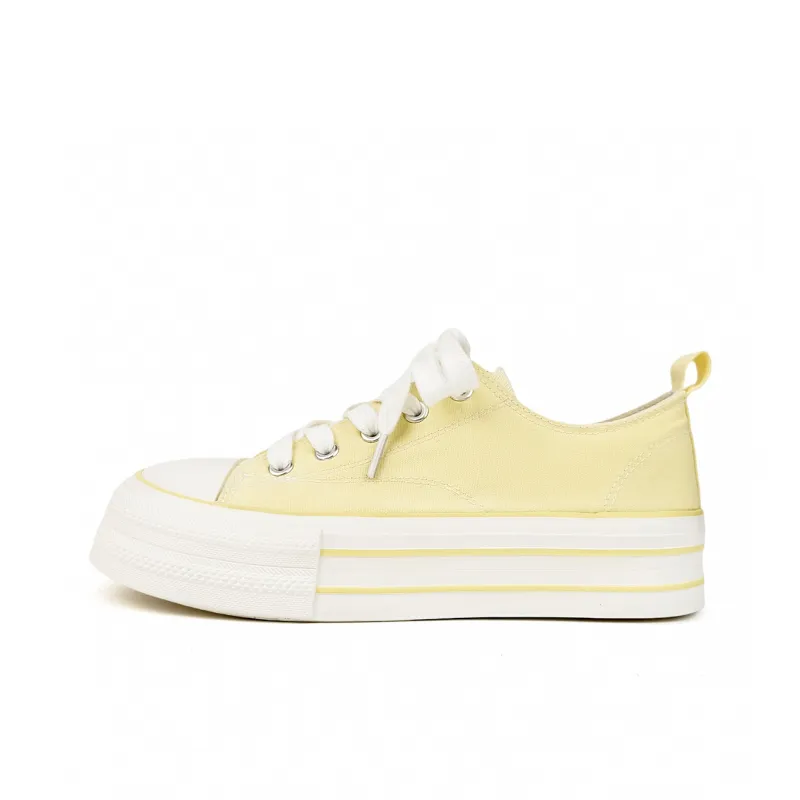 DEERWAY Wear resistant, Lightweight, Breathable, And Non slip. Low Top Casual Shoes Women's Yellow-0