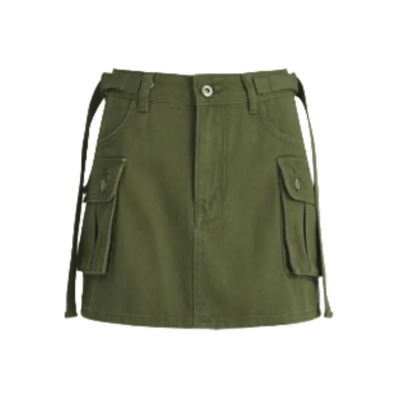 YINLEI Cargo Short Skirts Women's-6