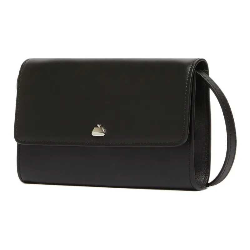 WEEKEND MaxMara Leather Shoulder Bag Mini Women's Black-1