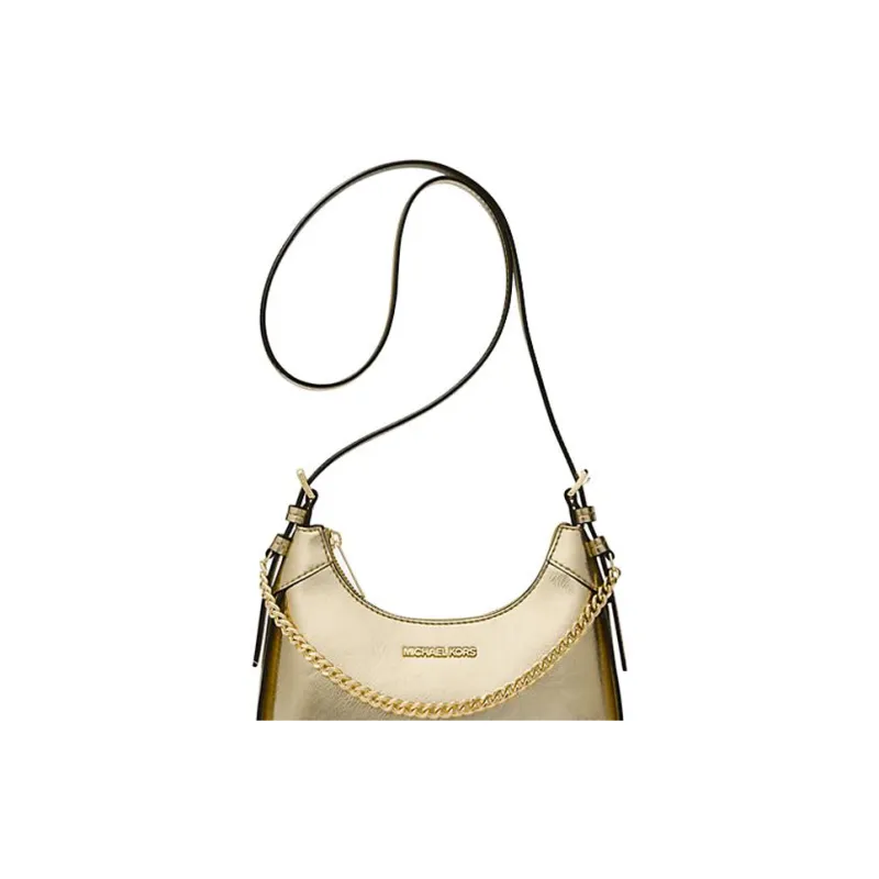 MICHAEL KORS Wilma PU Shoulder Bag, Crossbody Bag Trumpets Women's Light Gold-3