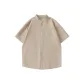 [Twill Stand Collar]Light Khaki (Pure White Badge Chest Logo)