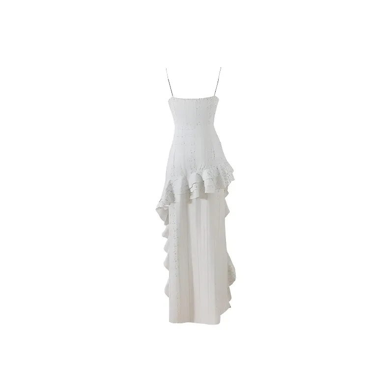 SISC Slip Dresses Women's White-1