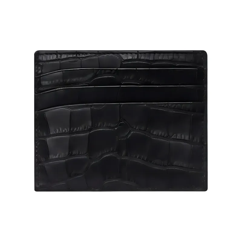 MONTBLANC Cow Leather Card Holder Unisex Black-1