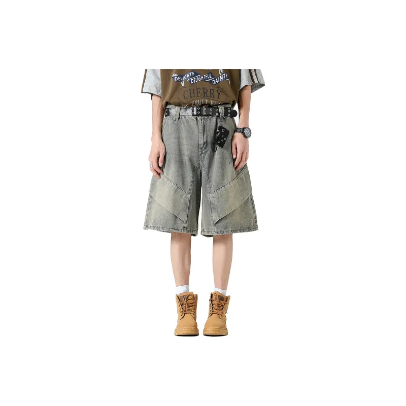Emoji Denim Shorts Unisex-6