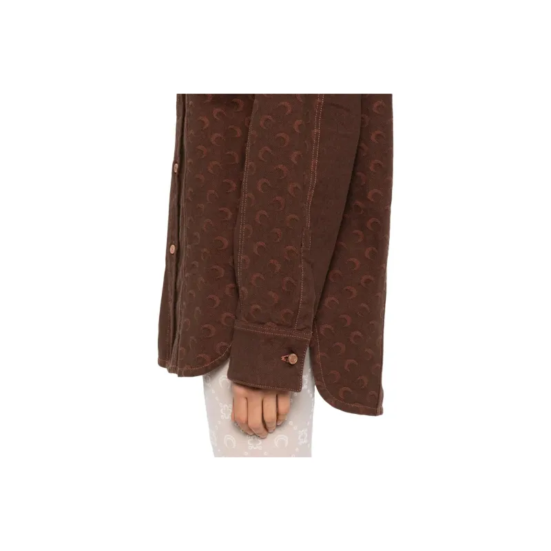 Marine Serre Moon jacquard Shirt-4