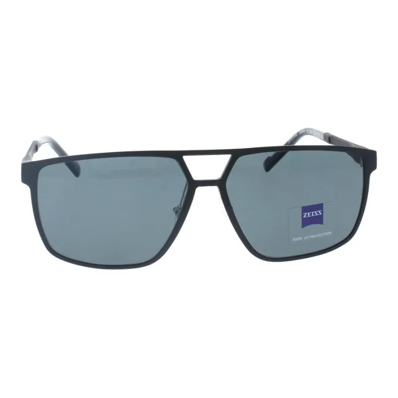 ZEISS Acetate Square Sunglasses Men's Black-1