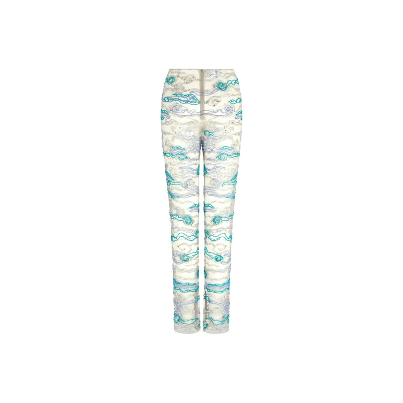 GIORGIO ARMANI Tulle Trousers With Embroidery-0