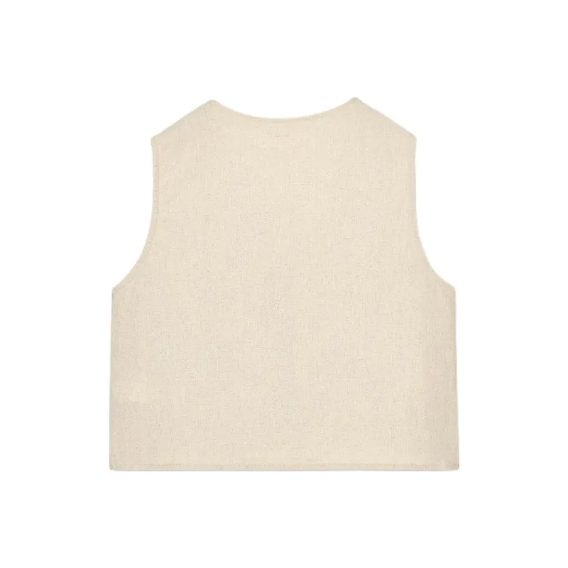 ZARA Tank Tops Women's White-1
