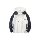 Navy Blue Coat+White Sweatshirt