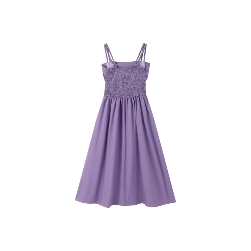 DOKZB Slip Dresses Women's Purple-1