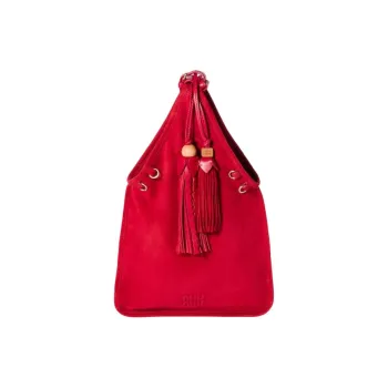 MIU MIU Blended Material Handbag Tubas Women's Gemstone Red