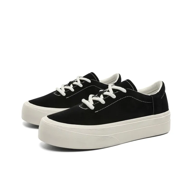 OUGLEMEN Coverage Slip Resistant And Abrasion Resistant Low Top Skateboard Shoes Men's Box-2