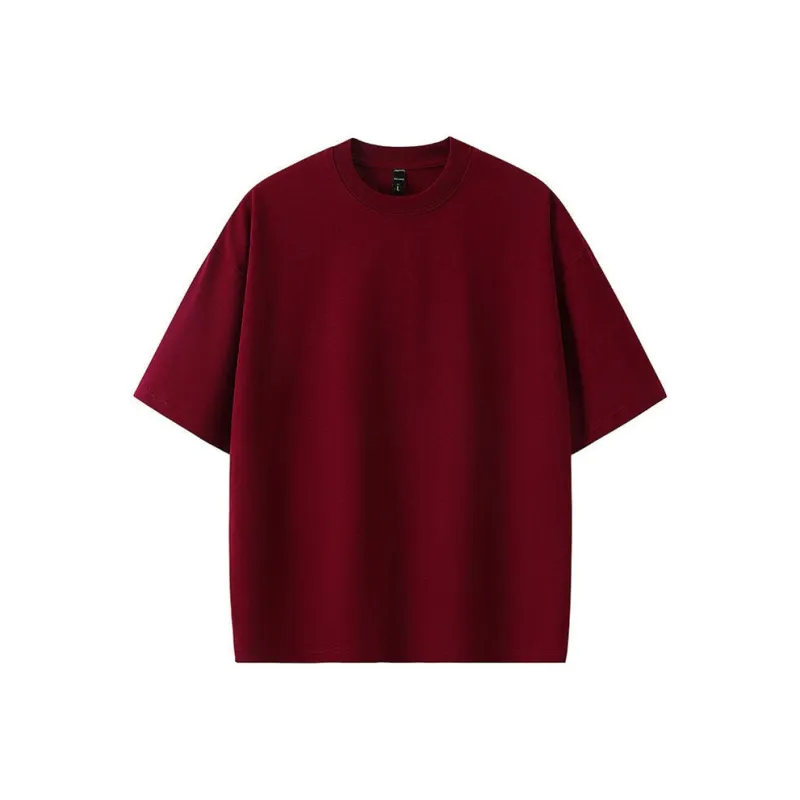 PODGORNOI T Shirts Men Burgundy-2