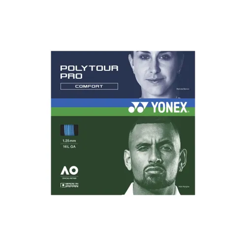 YONEX Tennis Racket Strings Polyester Unisex 12m*1.25mm Bright Orange Unisex 1.25mm*12m Blue