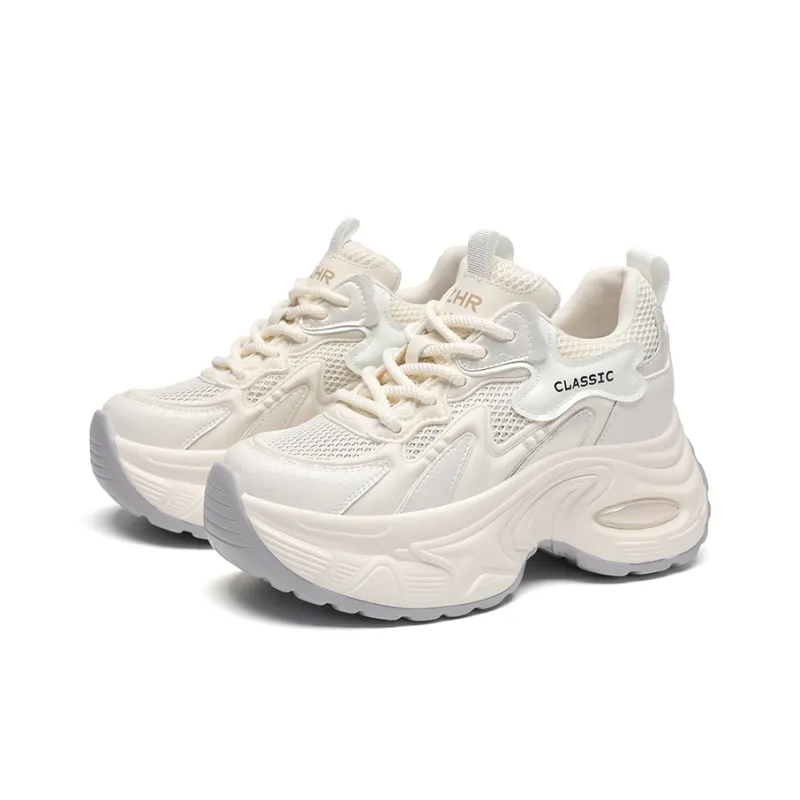 ZHR Whale Shoes Cushioning Abrasion Resistant Breathable Coverage Low Top Chunky Sneakers Women's-6