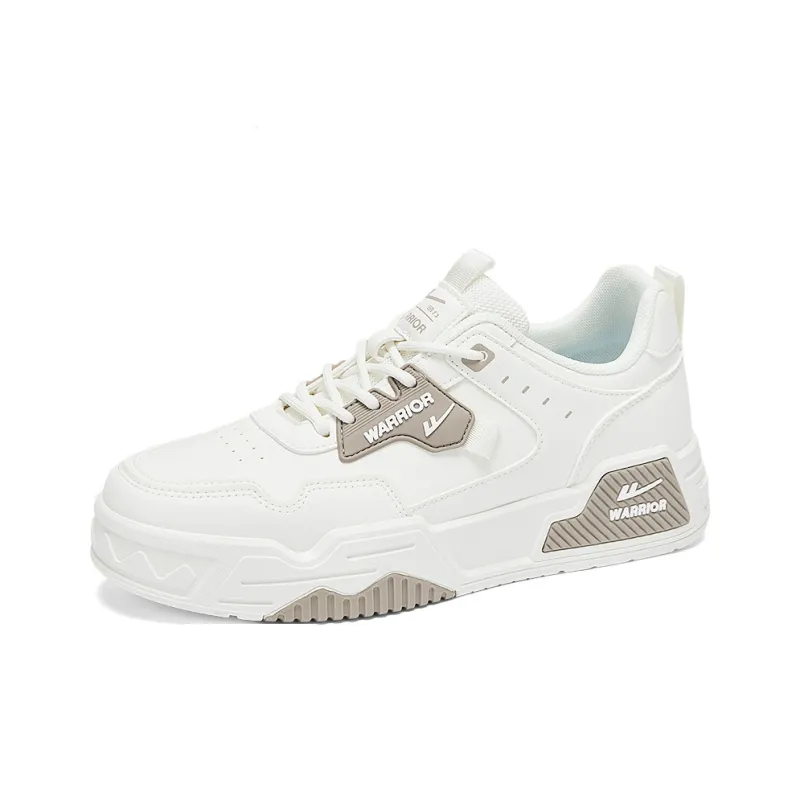 WARRIOR Skateboard Shoes Men Low Top Beige Gray/Beige Khaki-5