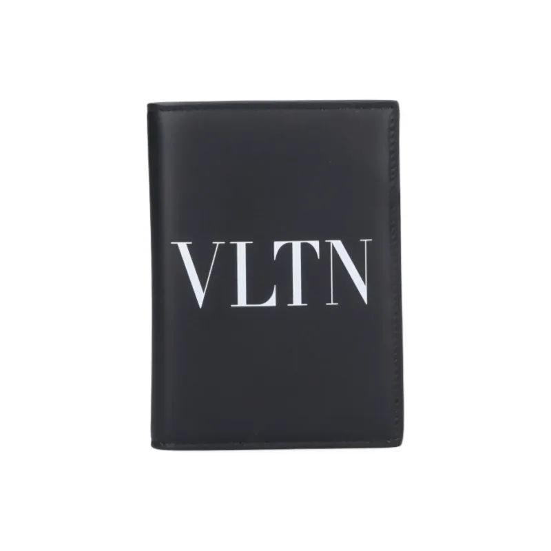 Valentino GARAVANI Leather Passport Holder Men's Black-0
