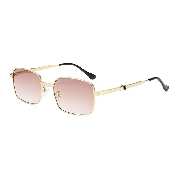 YUZHAOLIN Metal Plastic Rectangular Sunglasses Unisex-11