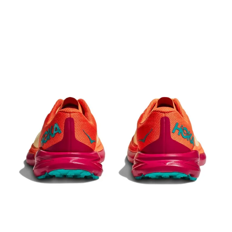 HOKA ONE ONE ZINAL Anti Slip Wear Resistant Low Top Running Shoes Men's Orange-4