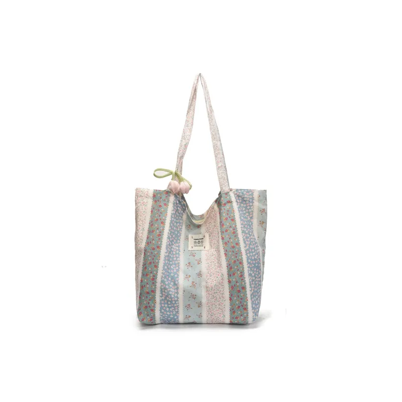 Bueno Oxford Shoulder Bag Regular Women's Pink/Blue-4
