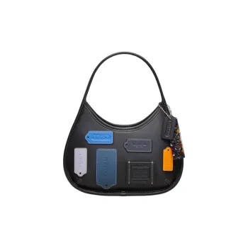 COACH Ergo Leather Handbag Tubas Women's Black