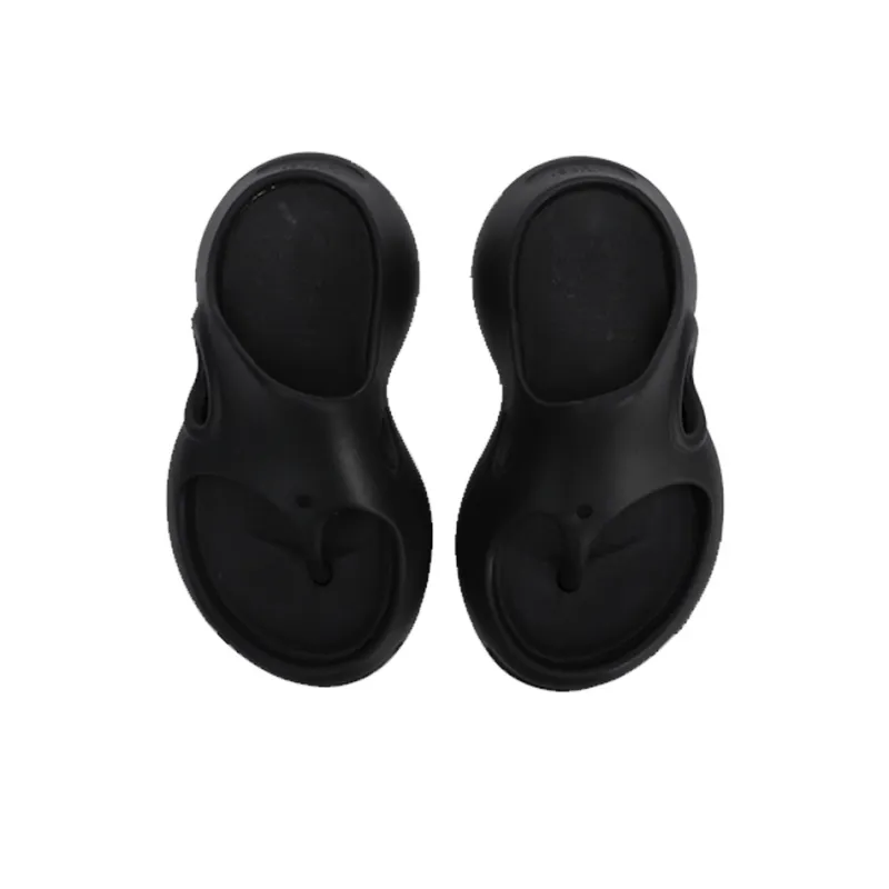 Ouder Souffle Abrasion Resistant Slip Resistant Massage Flip Flops Women's Obsidian Black-3
