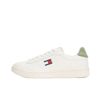 Tommy Hilfiger Trainers Low Top Skateboard Shoes Men's White Green