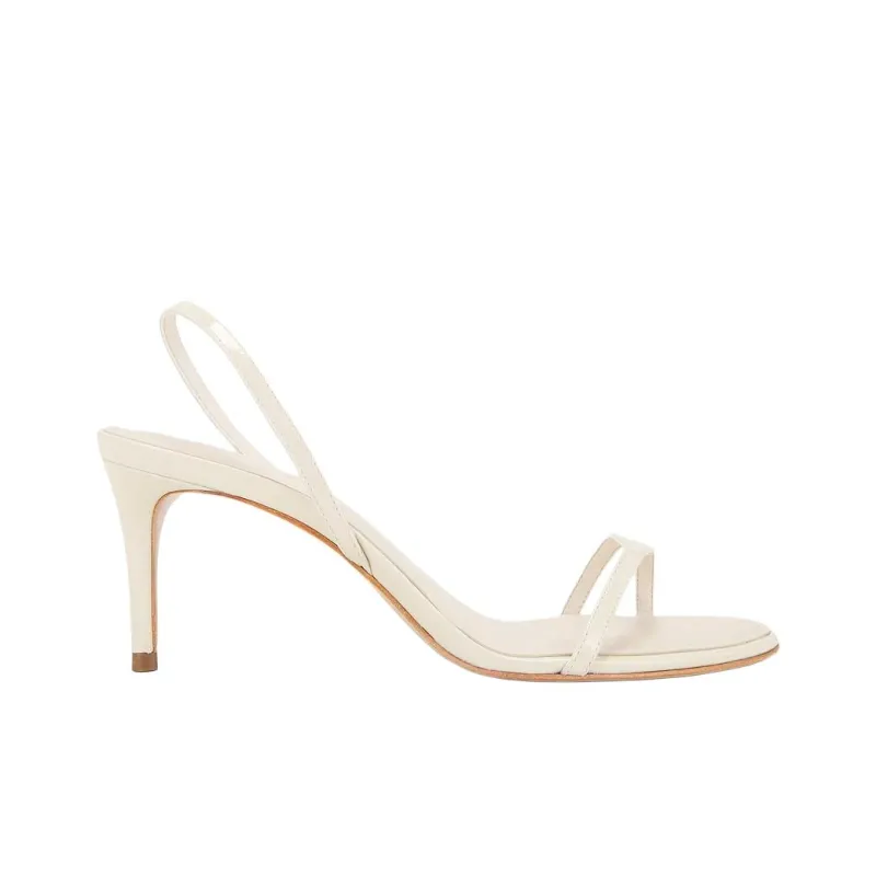 Schutz Diana One Strap Sandals 7cm Women's White-1