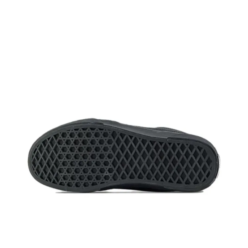 Vans Caldrone Anti Slip Wear Resistant Low Top Skateboard Shoes Women's Black-4