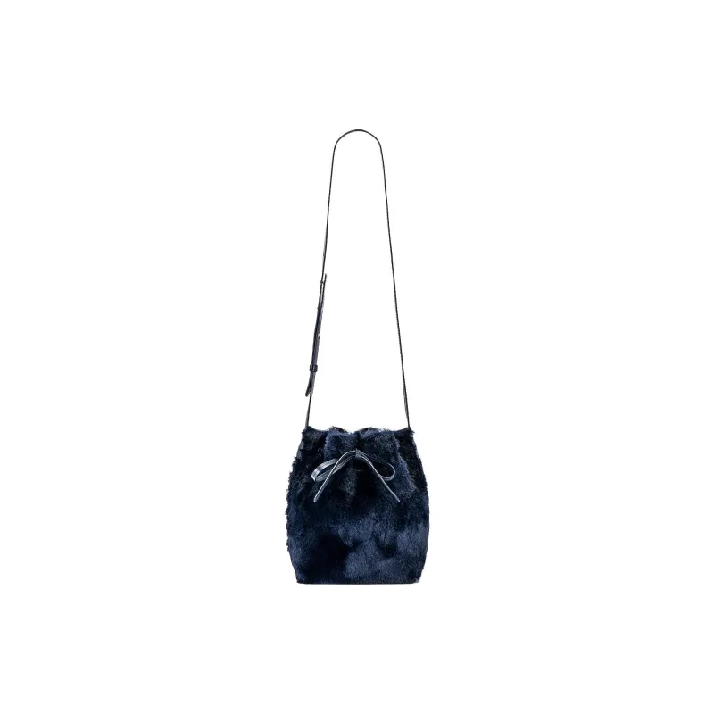 MANSUR GAVRIEL Bowknot Bucket Bag, Shoulder Bag Mini Women's Blackberry-0