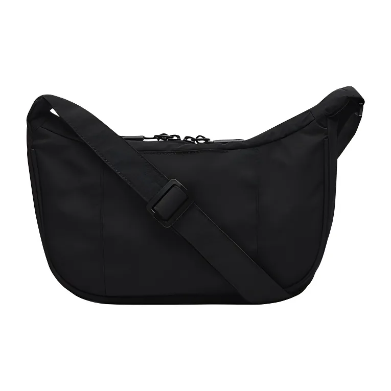 New Balance Nylon Hobo Bag, Shoulder Bag, Crossbody Bag Trumpets Unisex Black-2