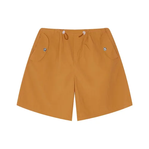 ELF SACK Cargo Shorts Women's Casual Yellow Mud