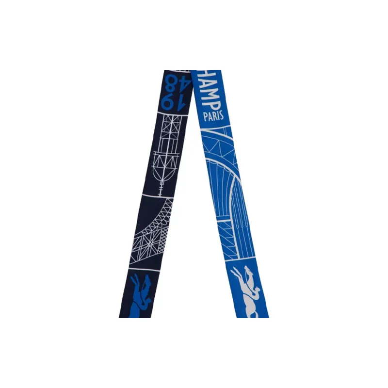 LONGCHAMP Silk Scarves Women's Blue-1