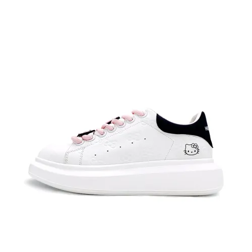 Hello Kitty Skateboard Shoes Women's White Black