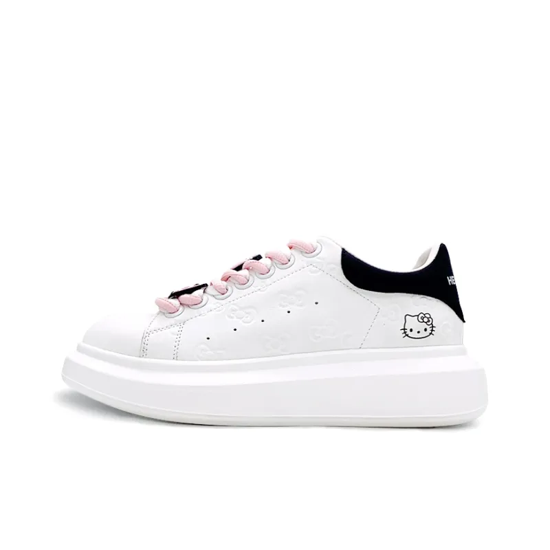 Hello Kitty Skateboard Shoes Women's White Black-0