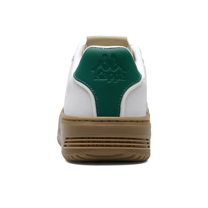 Kappa Back to Back Abrasion Resistant Lightweight Height Increasing Low Top Skateboard Shoes Women's Winter Day White-4