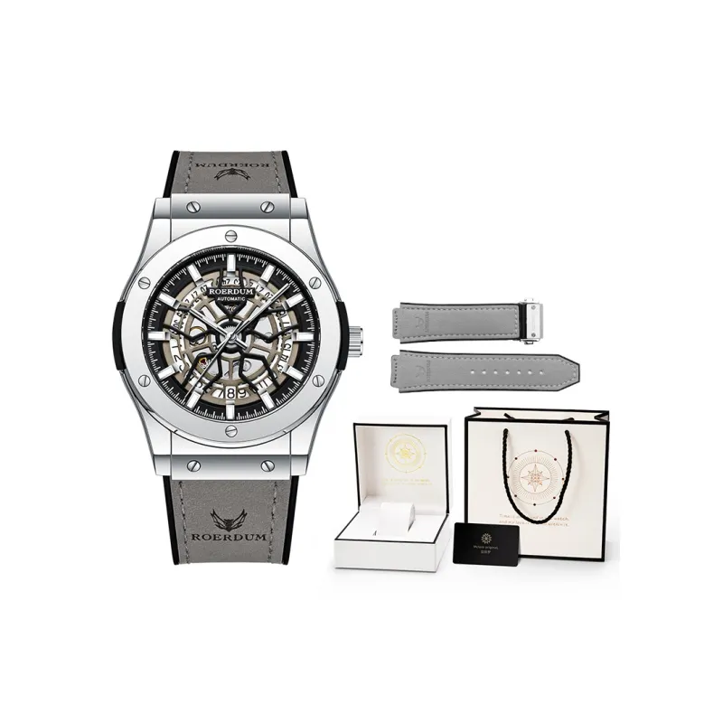 ROERDUM Infinite Universe Mechanical Movement Watch Men's Watches Black Dial-8