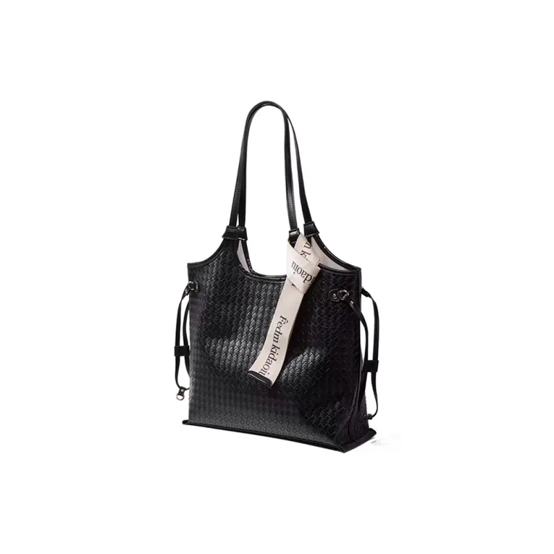 CLEVER& KETCH PU Tote Underarm Shoulder Bag Women's Black-2