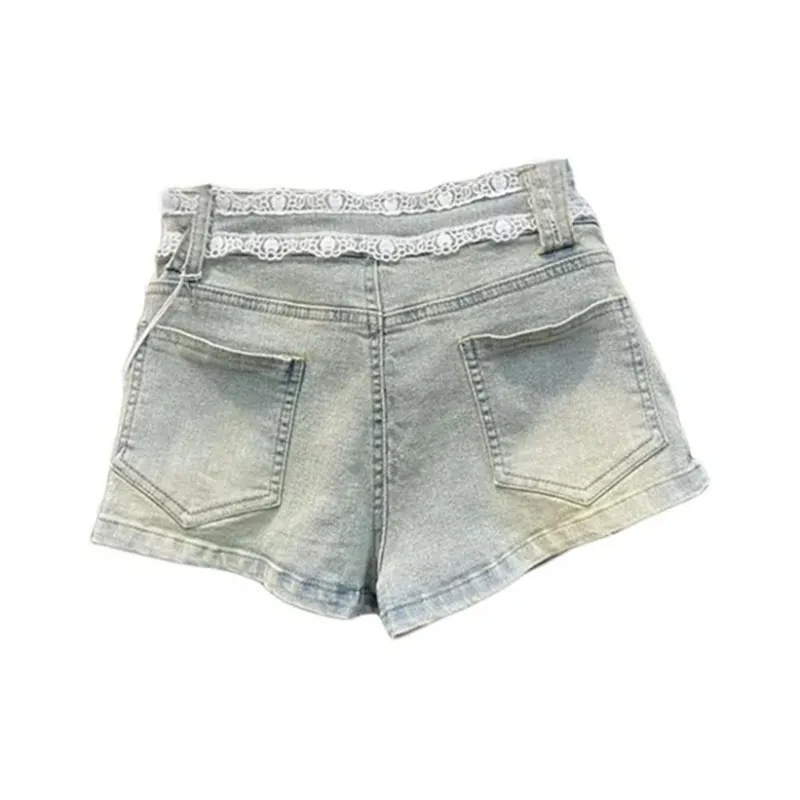 Giyu Denim Shorts Women's Vintage Blue-1