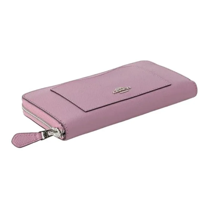 COACH Leather Wallet Trumpets Women's Light Purple-2